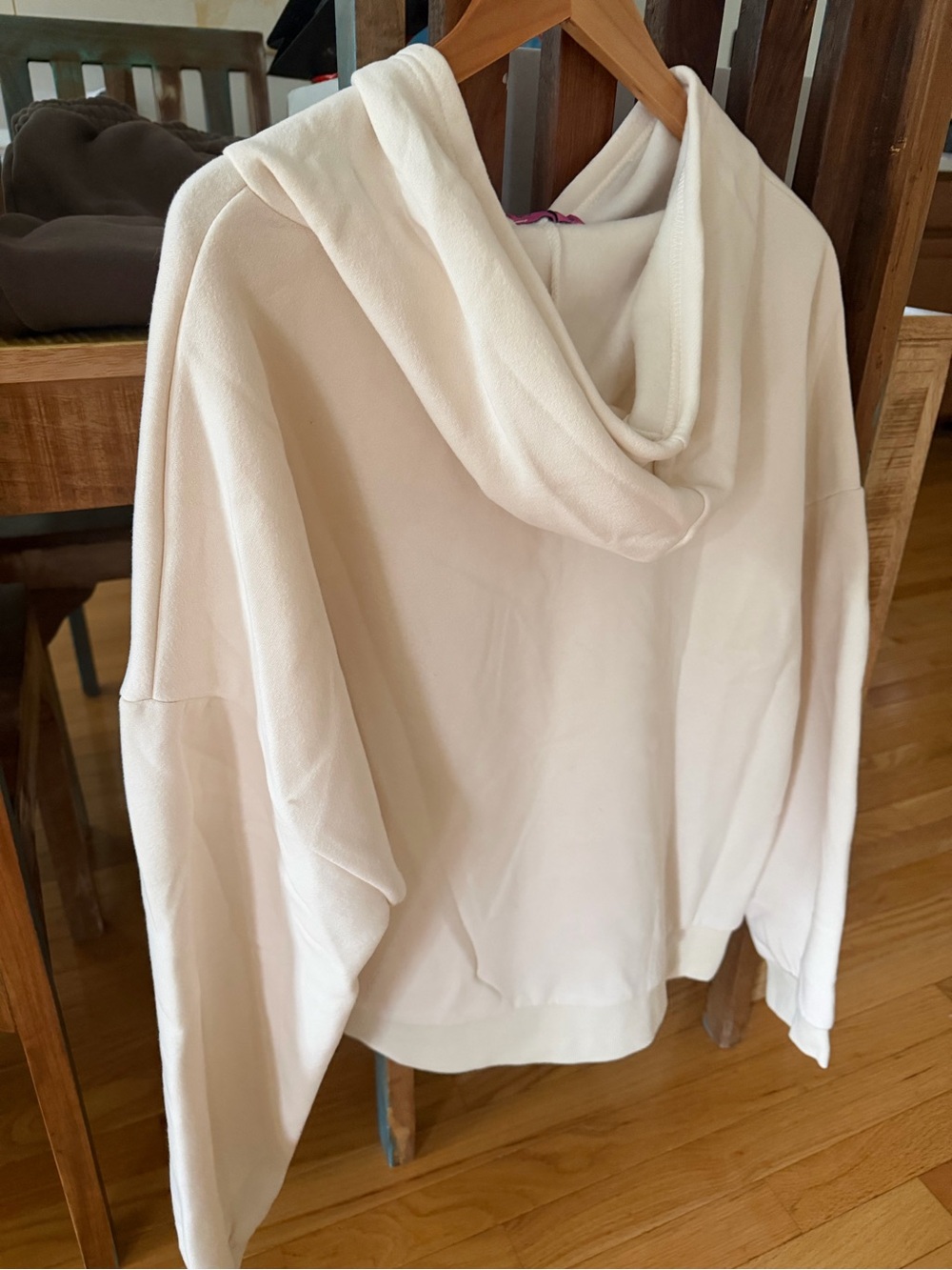 Edikted Cream Hoodie with Red Cherry Graphic - Picture 3 of 5
